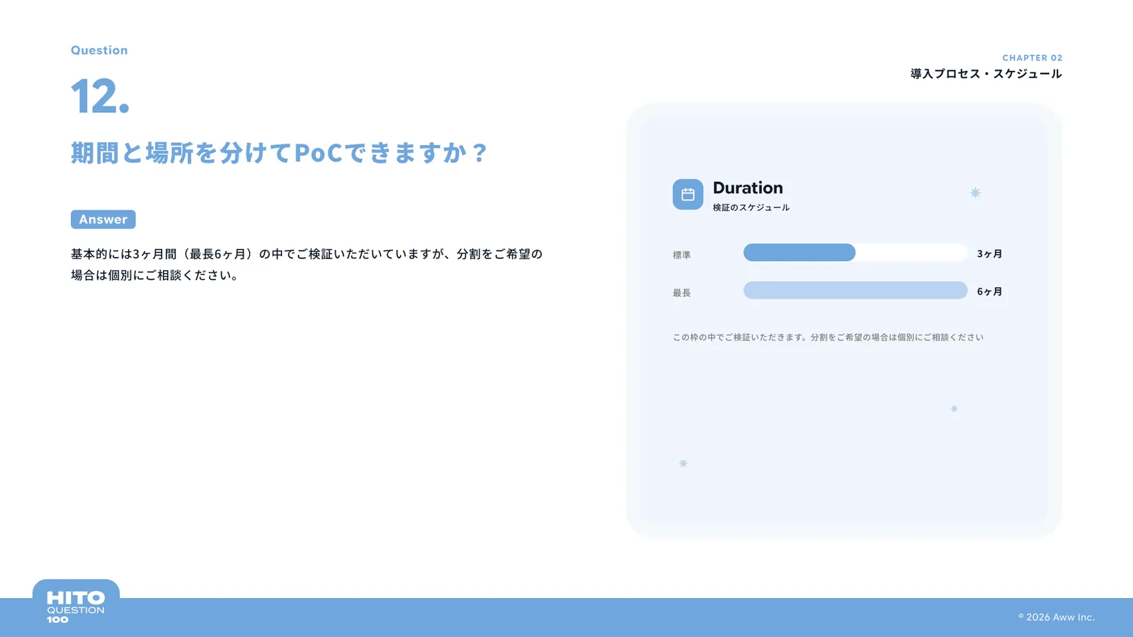 期間と場所を分けてPoCできますか？（スライド17ページ目）